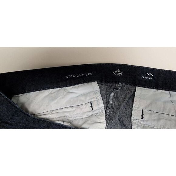 St. John's Bay Straight Leg Women's size 24W Short Dark Wash Blue Denim … - Picture 6 of 6